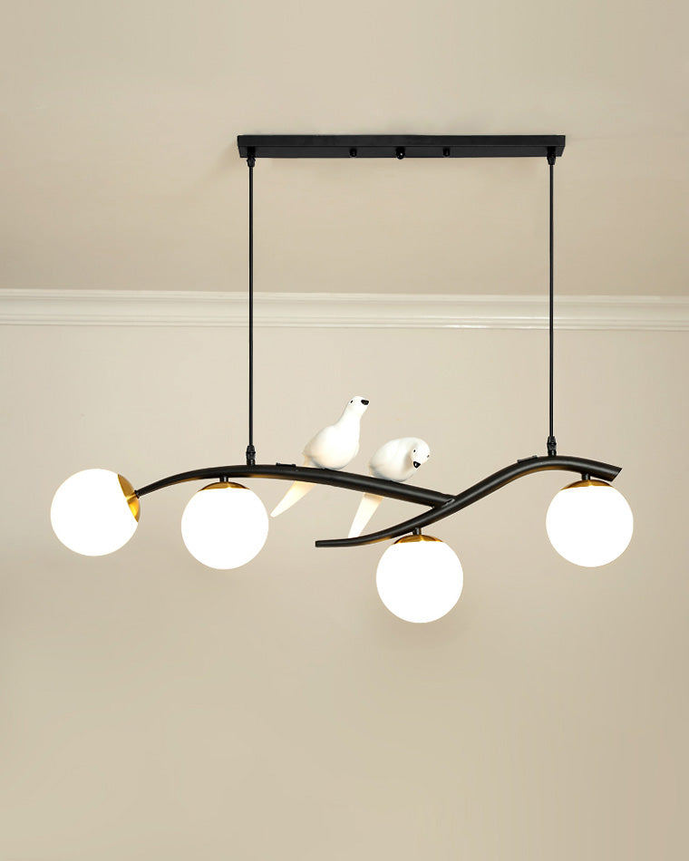 WOMO Branching Frosted Glass Bubble Chandelier-WM2258