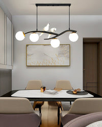 WOMO Lustre bulles dépoli ramifié WM2258