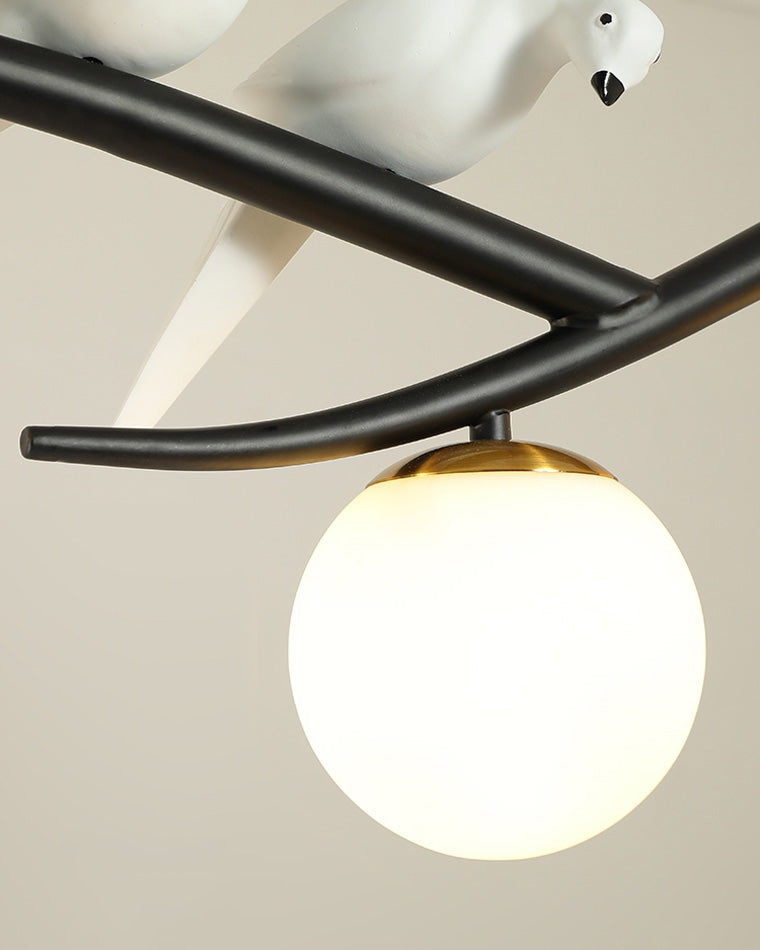 WOMO Branching Frosted Glass Bubble Chandelier-WM2258