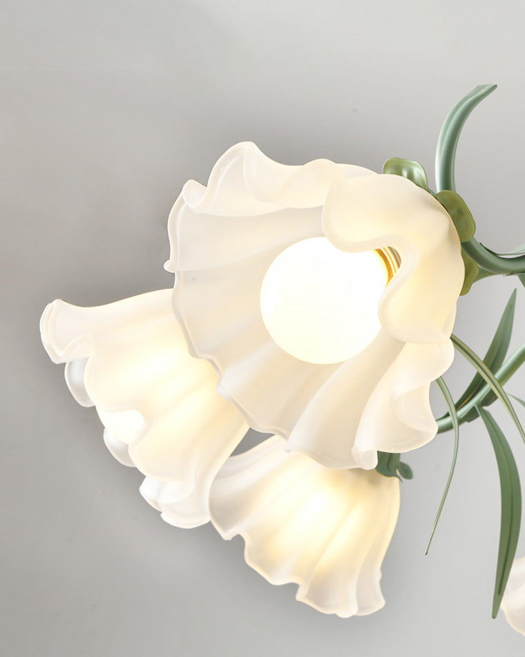 WOMO Tole Flower Glas-Kronleuchter-WM2307