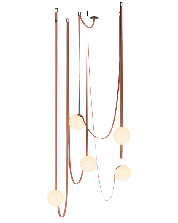 WOMO Globe Leder Kronleuchter-WM2311