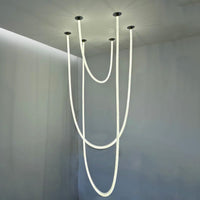 Lustre LED simple WOMO pour plafonds hauts - WM2312
