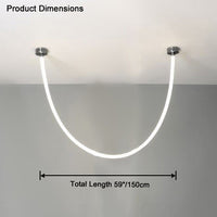 Lustre LED simple WOMO pour plafonds hauts - WM2312