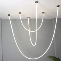 Lustre LED simple WOMO pour plafonds hauts - WM2312