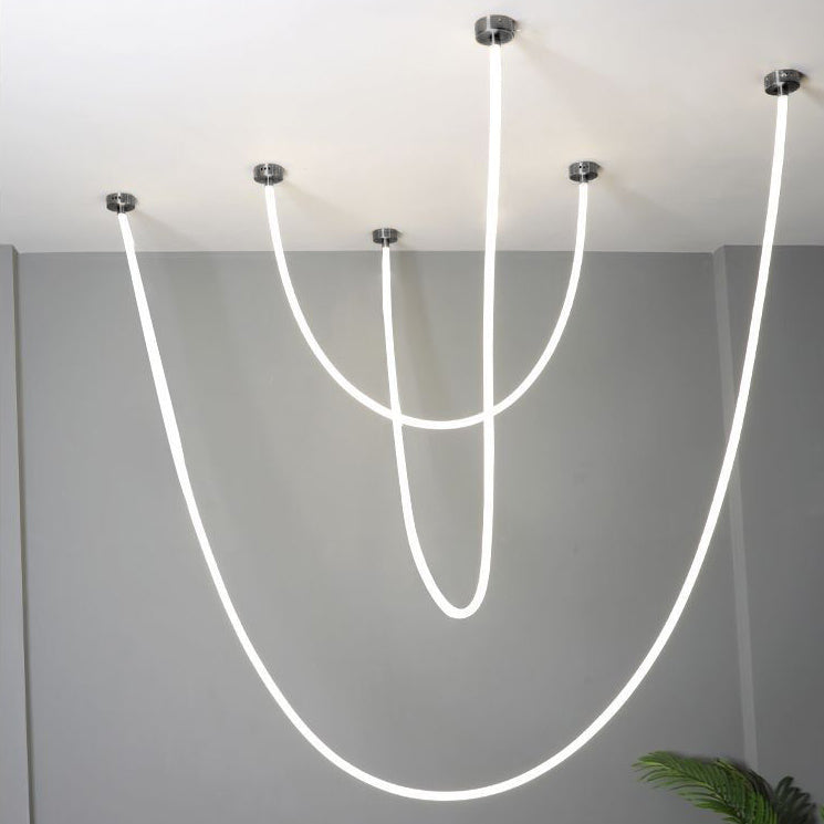 WOMO LED Kronleuchter Schlicht für Hohe Decken-WM2312