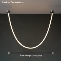 Lustre LED simple WOMO pour plafonds hauts - WM2312