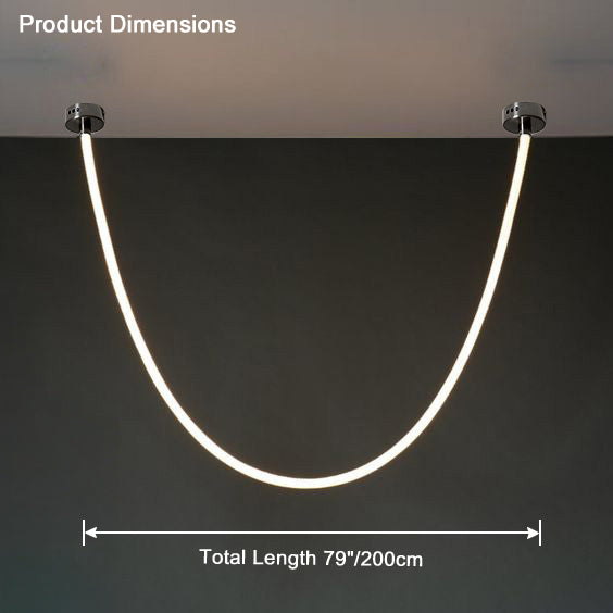 WOMO LED Kronleuchter Schlicht für Hohe Decken-WM2312