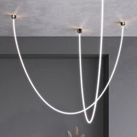 Lustre LED simple WOMO pour plafonds hauts - WM2312