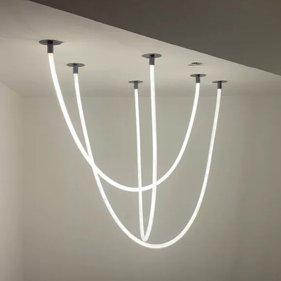 WOMO LED Kronleuchter Schlicht für Hohe Decken-WM2312