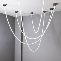 Lustre LED simple WOMO pour plafonds hauts - WM2312
