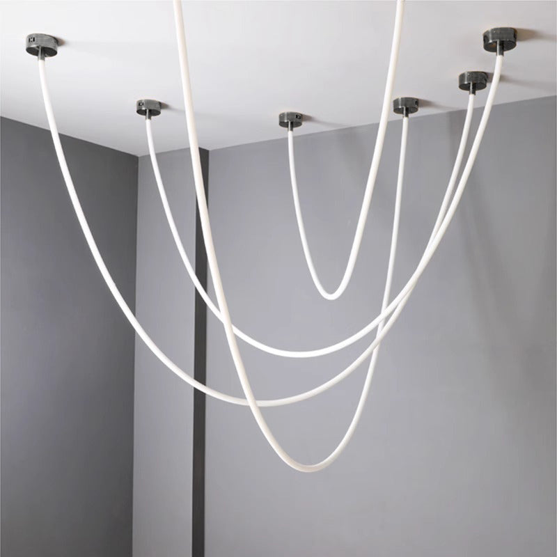 WOMO LED Kronleuchter Schlicht für Hohe Decken-WM2312