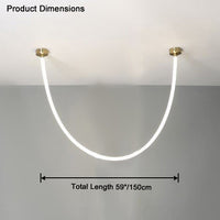 Lustre LED simple WOMO pour plafonds hauts - WM2312