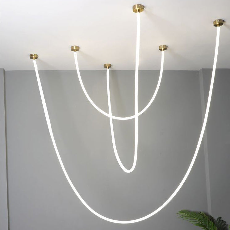 WOMO LED Kronleuchter Schlicht für Hohe Decken-WM2312