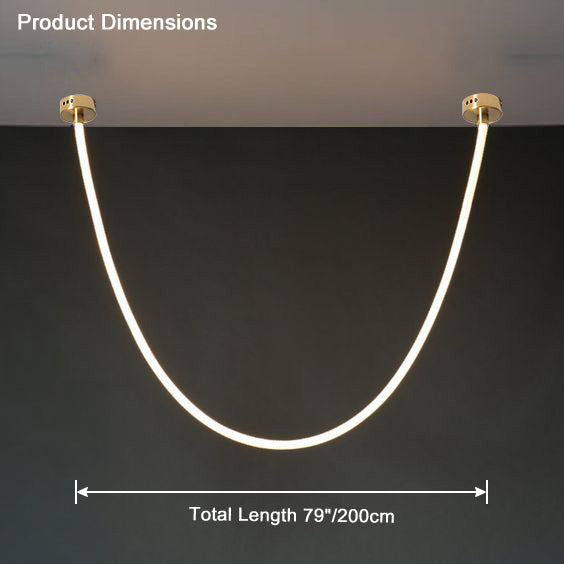 WOMO LED Kronleuchter Schlicht für Hohe Decken-WM2312