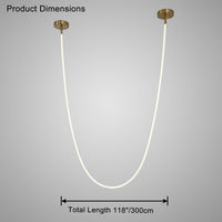 Lustre LED simple WOMO pour plafonds hauts - WM2312