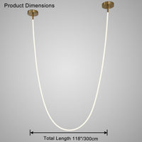 Lustre LED simple WOMO pour plafonds hauts - WM2312