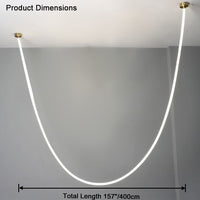Lustre LED simple WOMO pour plafonds hauts - WM2312