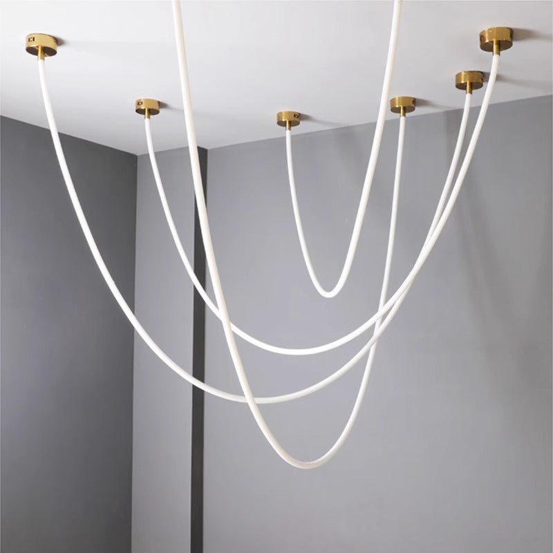 WOMO LED Kronleuchter Schlicht für Hohe Decken-WM2312