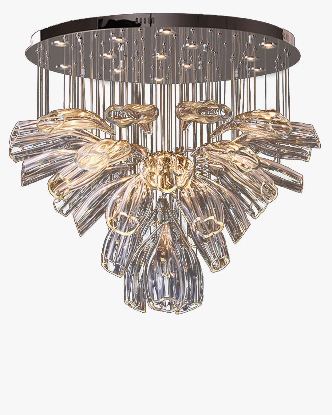 WOMO Blumen Glas Foyer Kronleuchter – WM2341