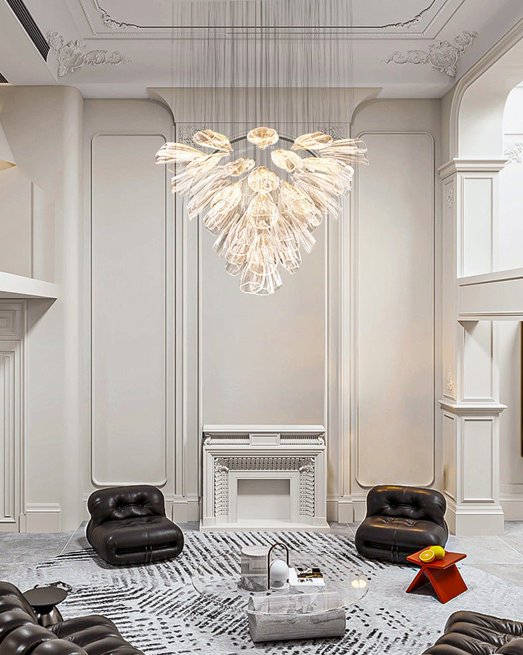 WOMO Flower Glass Foyer Chandelier – WM2341