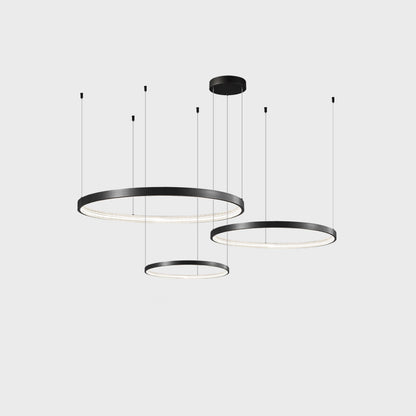 WOMO Tiered Circular Led Brass Chandelier-WM2345