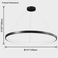 WOMO LED Chandelier Ring in Brass - WM2357