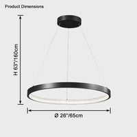 WOMO LED Chandelier Ring in Brass - WM2357