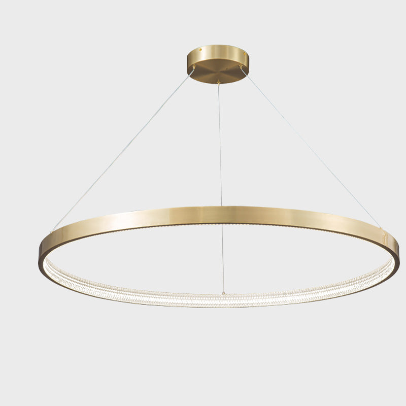 WOMO LED Kronleuchter Ring aus Messing-WM2357