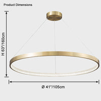WOMO LED Chandelier Ring in Brass - WM2357