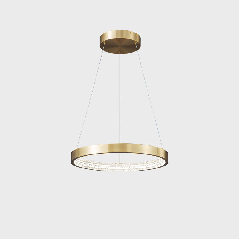 WOMO LED Kronleuchter Ring aus Messing-WM2357