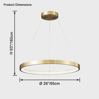 WOMO LED Chandelier Ring in Brass - WM2357