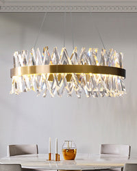 Lustre rond WOMO Gold Kristall Prisma – WM2359