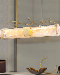 WOMO Lustre Rectangulaire en Verre WM2364