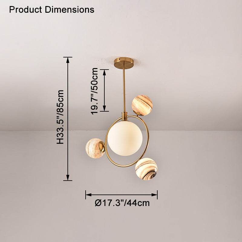 WOMO Planet Glas Kronleuchter – WM2385