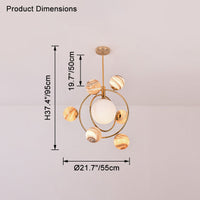 WOMO Planet Glass Chandelier – WM2385