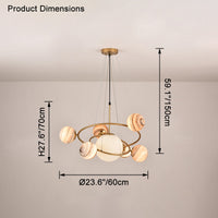 WOMO Planet Glass Chandelier – WM2385
