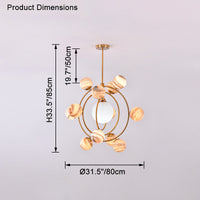 WOMO Planet Glass Chandelier – WM2385