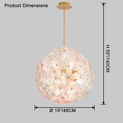 WOMO Glass Orb Chandelier-WM2404