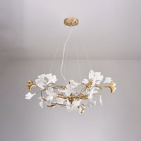 Lustre WOMO Design Blanc Doré en Porcelaine-WM2411
