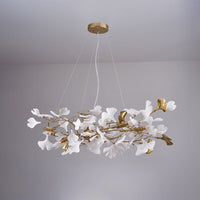 Lustre WOMO Design Blanc Doré en Porcelaine-WM2411