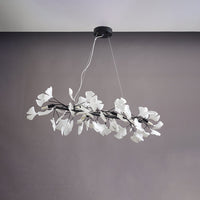 WOMO Lustre oblong blanc doré en porcelaine-WM2413