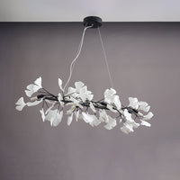 WOMO Lustre oblong blanc doré en porcelaine-WM2413