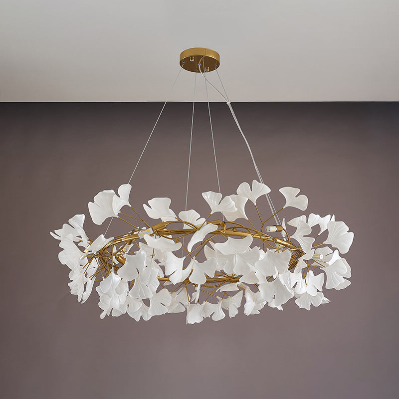 WOMO Gingko Runder Kronleuchter-WM2414