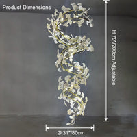 WOMO Ginkgo Spiral Chandelier-WM2423