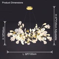 Lustre WM2424 branche de Ginkgo WOMO