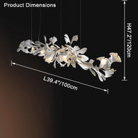 WOMO Ginkgo Long Chandelier-WM2430