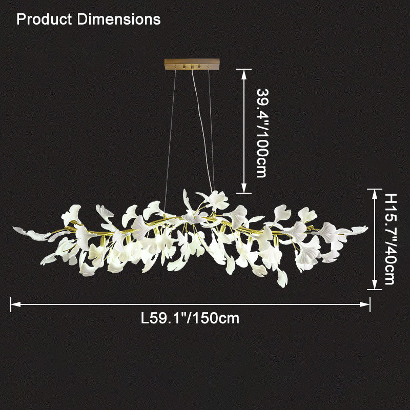 WOMO Ginkgo Linearkronleuchter – WM2433