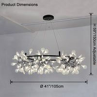 WOMO Design Kronleuchter Rund Wohnzimmer-WM2435