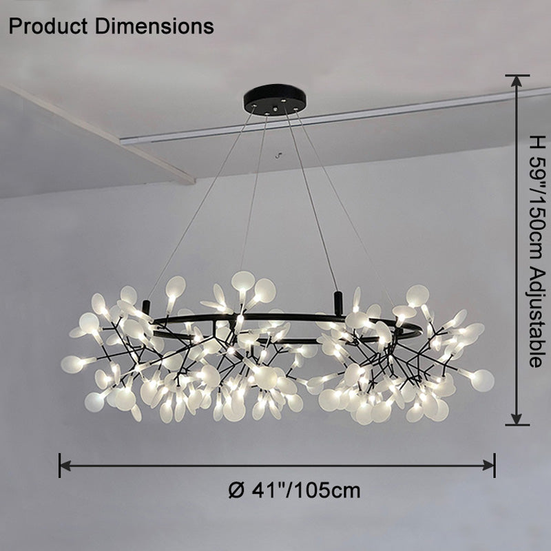 WOMO Design Kronleuchter Rund Wohnzimmer-WM2435