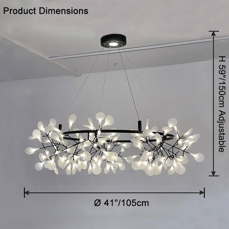 WOMO Design Kronleuchter Rund Wohnzimmer-WM2435